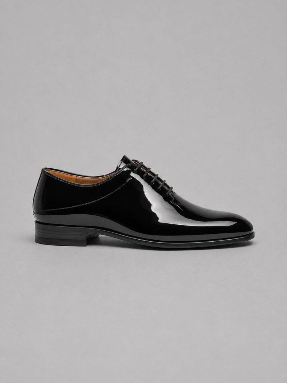 Men's Lagos Patent Formal Lace Up Shoes - Black